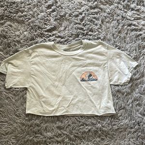 pacific sunwear crop tee
